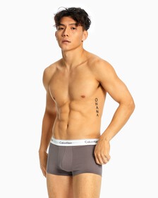 MODERN COTTON 彈性低腰四角褲（3 件組）, TURNED MANGO EXCALIBUR BLACK, hi-res