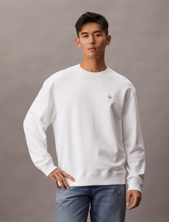 Cotton Terry Badge Sweatshirt