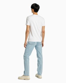 INSTITUTIONAL LOGO SLIM TEE, Bright White, hi-res