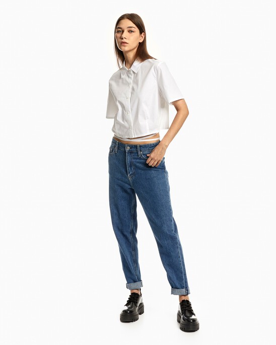 TIE-UP WOVEN SHIRT