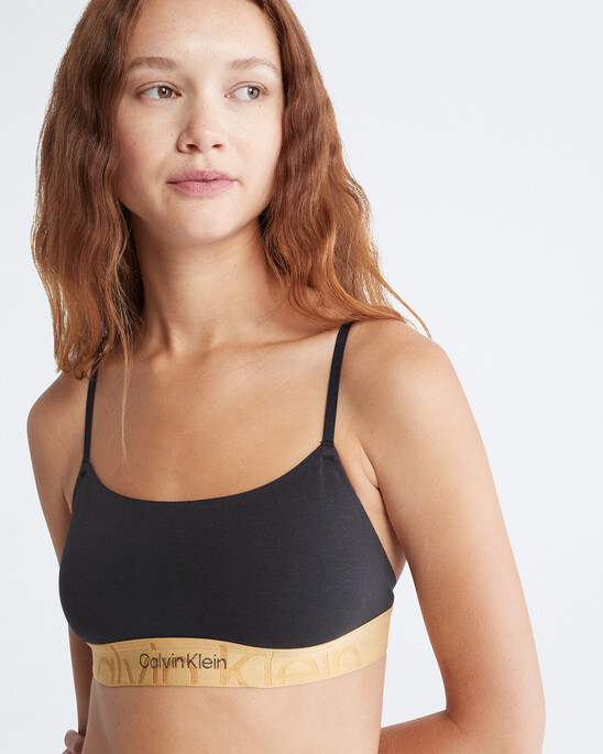 Embossed Icon Holiday Cotton Lightly Lined Bralette