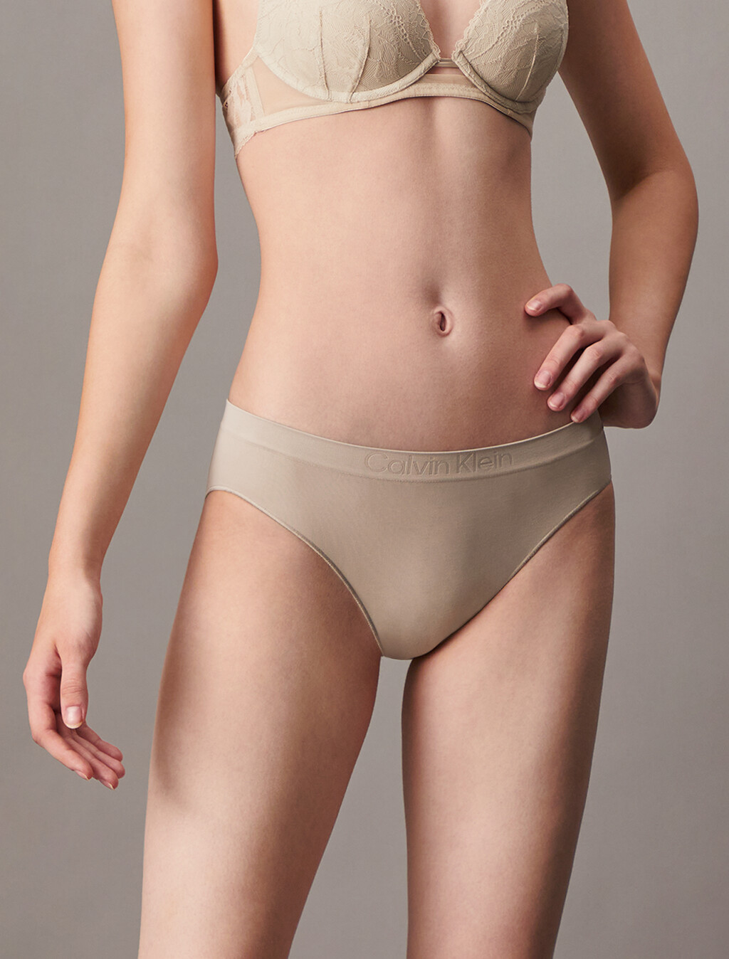 FUSION FLEX 無縫比基尼內褲, Vintage Khaki, hi-res