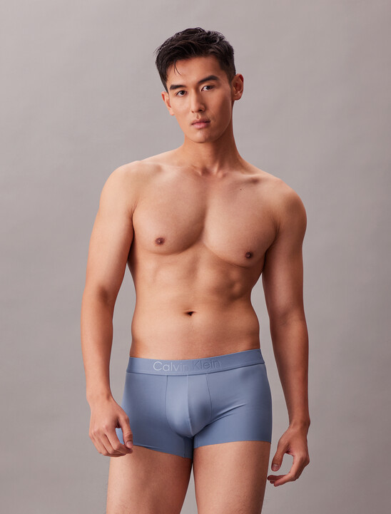 CK Black 超細纖維彈性低腰平口內褲