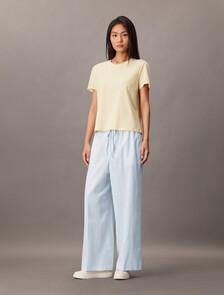 Linen Drawstring Pant, Plein Air, hi-res