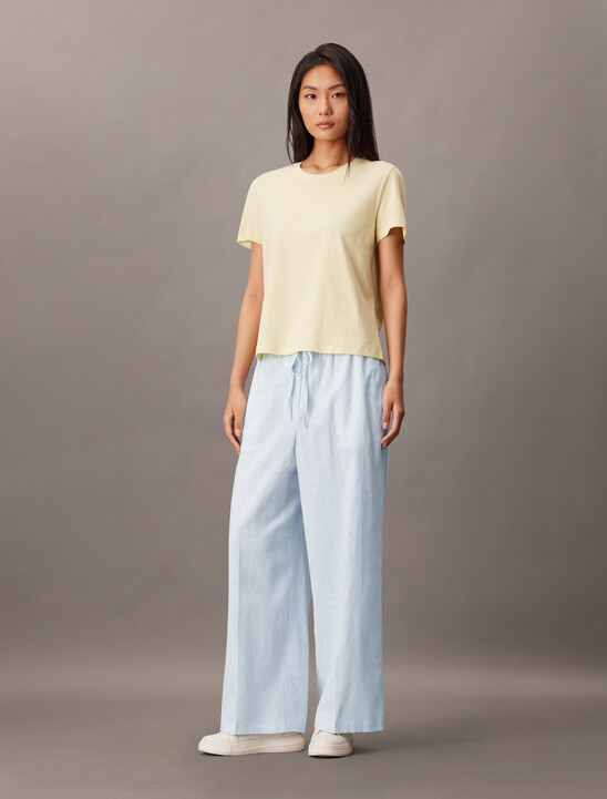 Linen Drawstring Pant