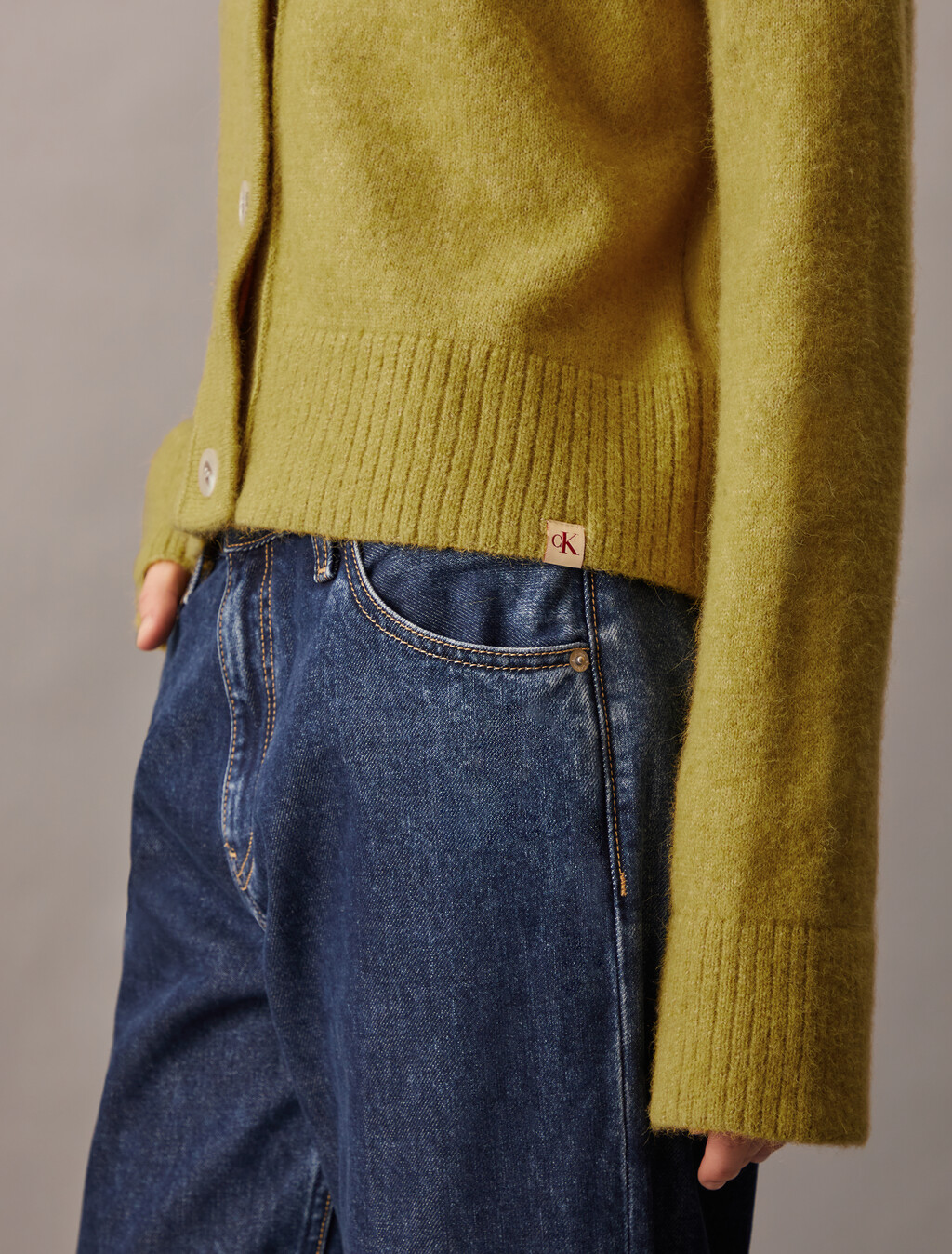 Plush Wool Blend Cardigan, Willow, hi-res