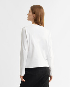 CK STANDARDS BOXY LONG SLEEVE TEE, Brilliant White, hi-res