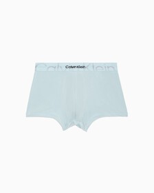 Embossed Icon Microfiber Low Rise Trunks, Palest Blue, hi-res