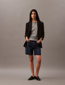 Calvin Klein Hero Modern 方形剪裁 T 恤, Med Gray Heather, hi-res