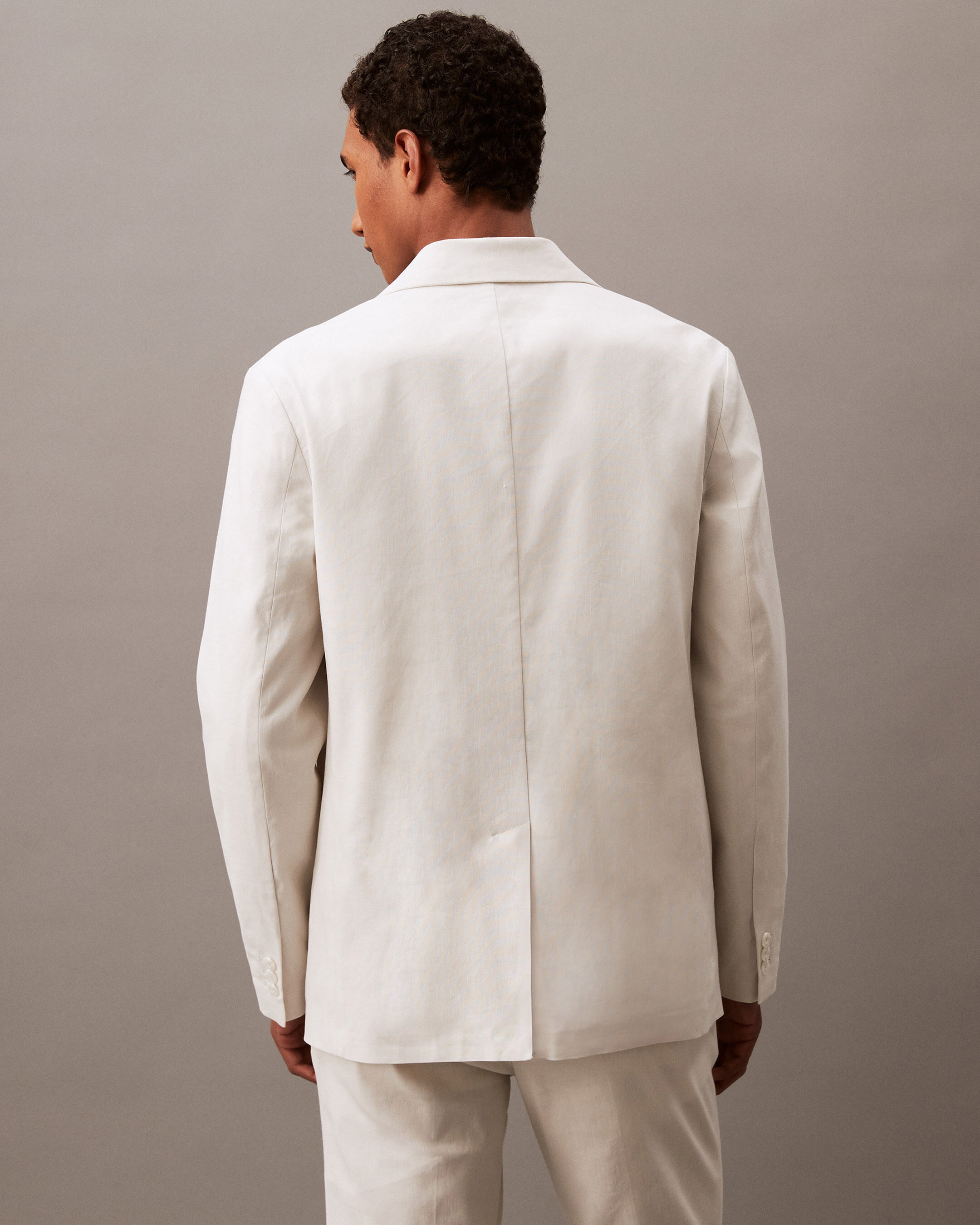Calvin klein linen blazer discount