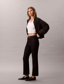 Cropped High Rise Flared Jeans, CK CLASSIC RINSE, hi-res
