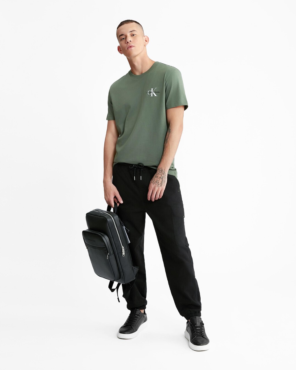Monologo 有機棉 T 恤, Thyme, hi-res