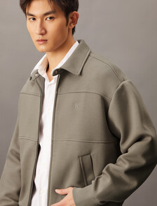 Twill Zip Up Jacket, Rock Ridge, hi-res