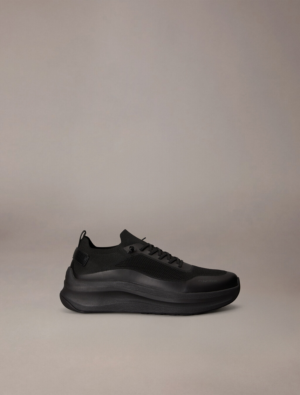 網眼厚底襪套跑步鞋, Triple Black, hi-res