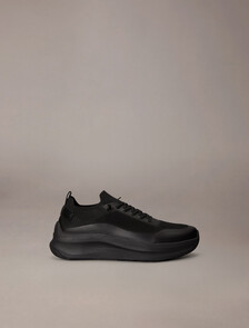 網眼厚底襪套跑步鞋, Triple Black, hi-res