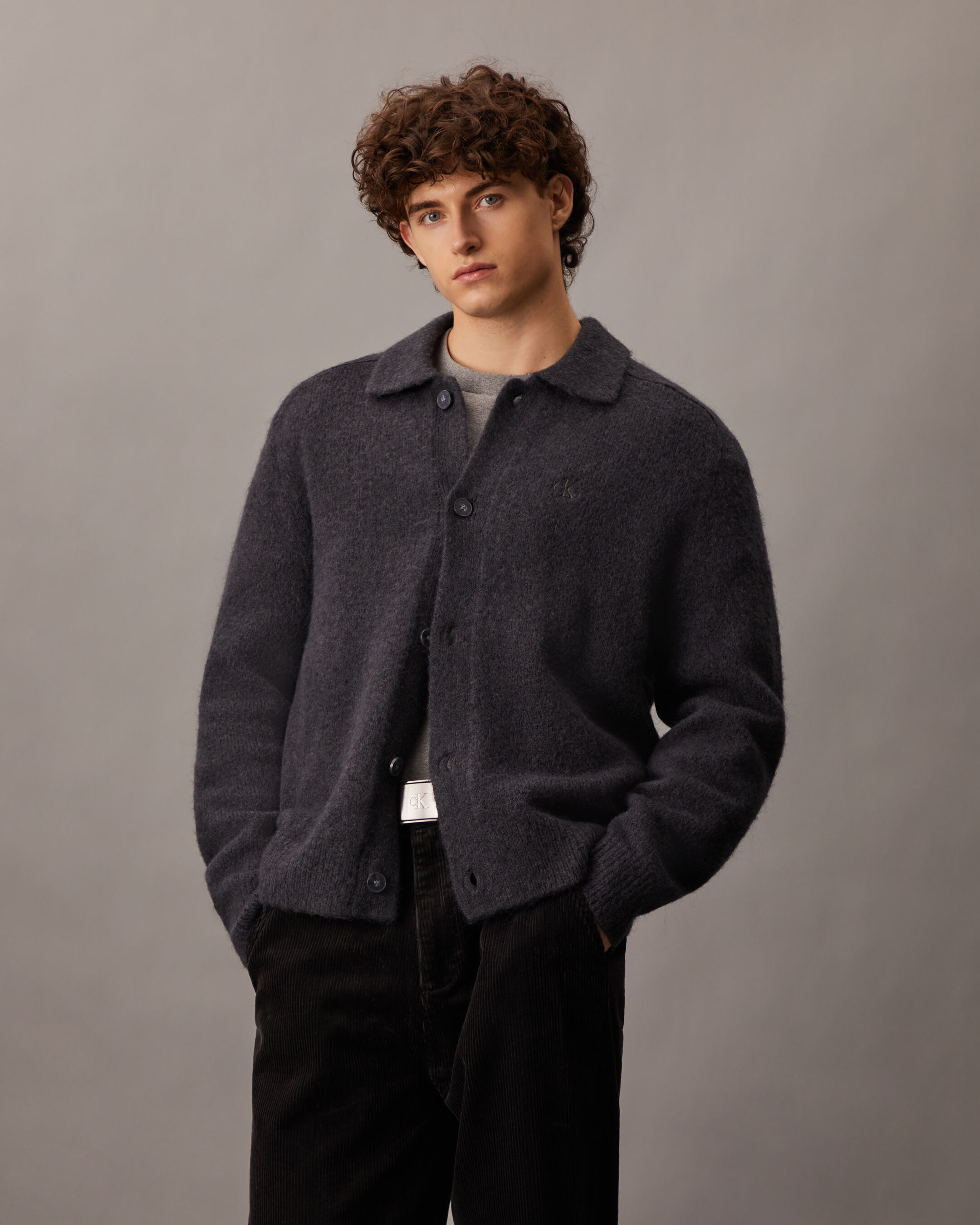 Calvin klein button front cardigan shop