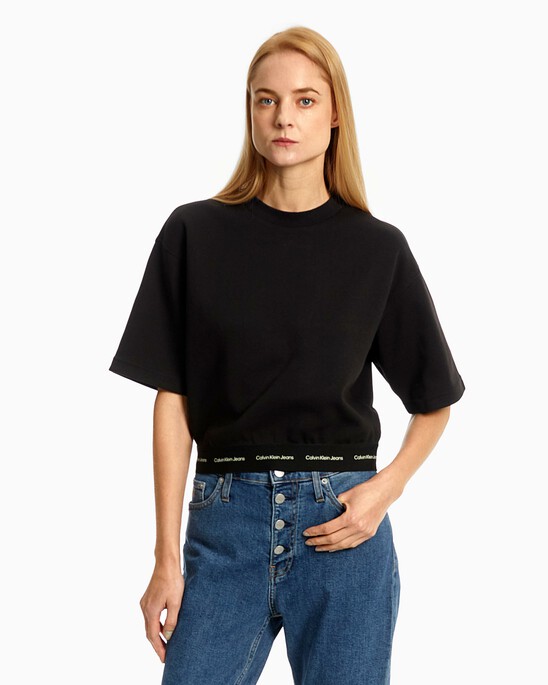 REPEAT LOGO CROPPED TOP