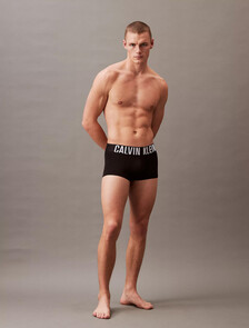 Intense Power 彈性低腰平口內褲 3 件組, Black/Grey Sky/Pompeian Red, hi-res