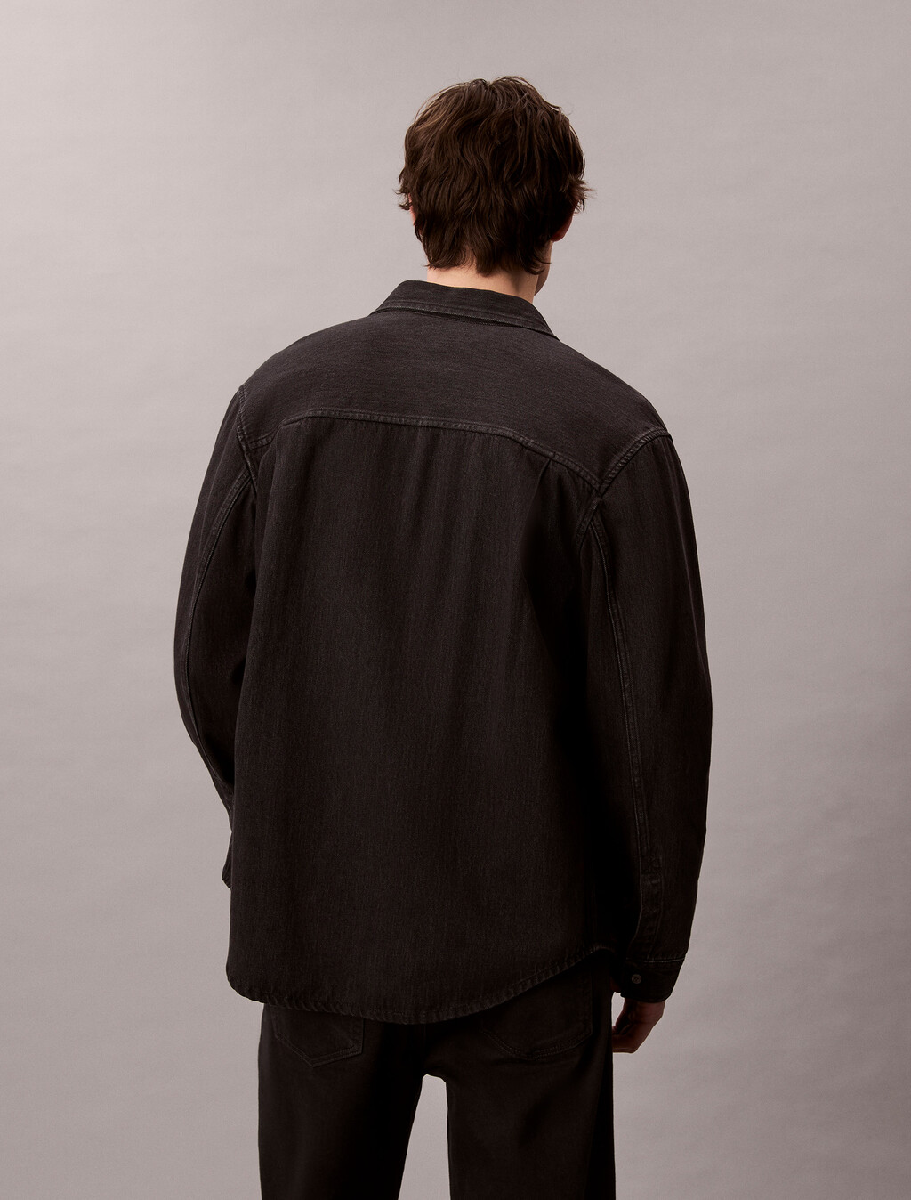 Classic Black Overshirt, 205 BLACK, hi-res