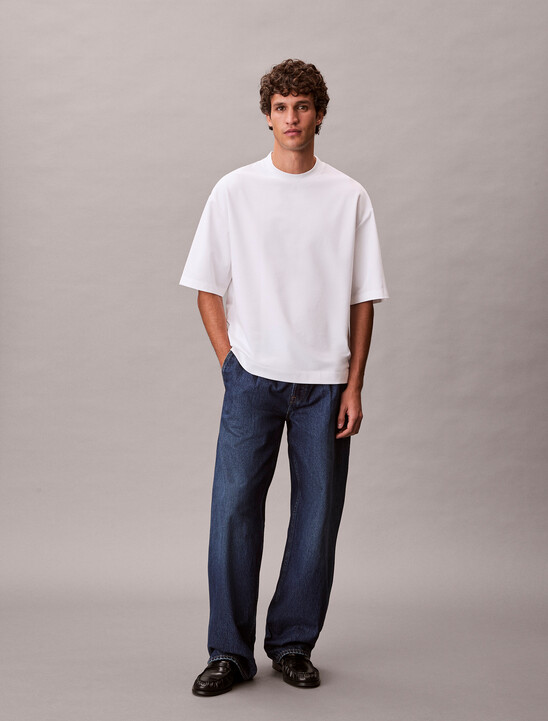 Embossed Monogram Cooling Pique Relaxed Tee