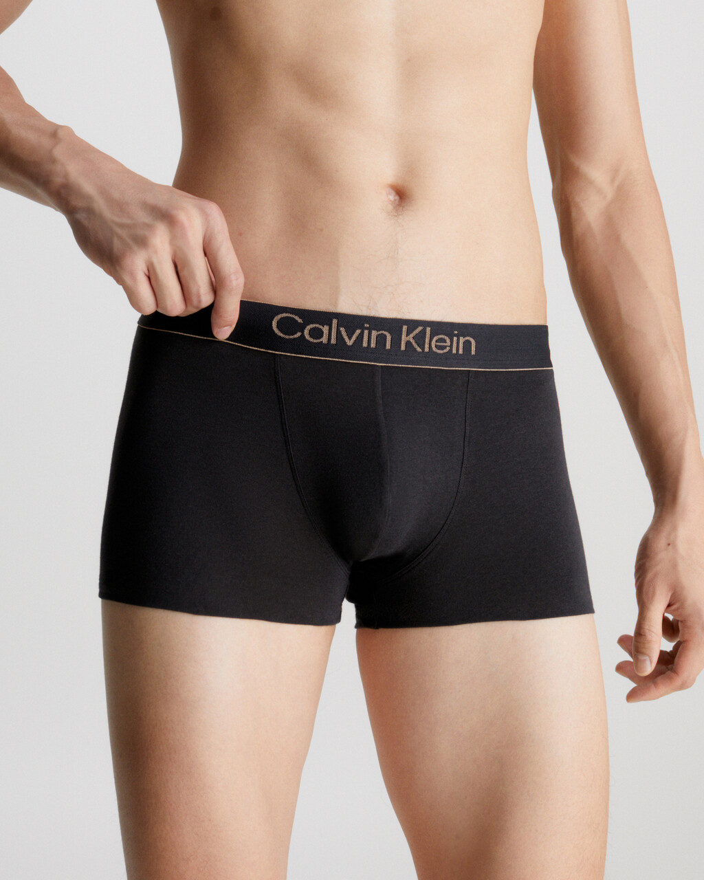 CK Black Low Rise Trunks, Black, hi-res