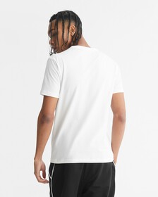 MOVEMENTS GLITCHED LOGO SLIM TEE, Bright White, hi-res