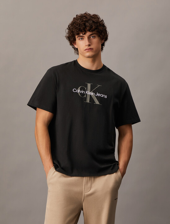 Monogram Logo Graphic Classic Crewneck T-Shirt