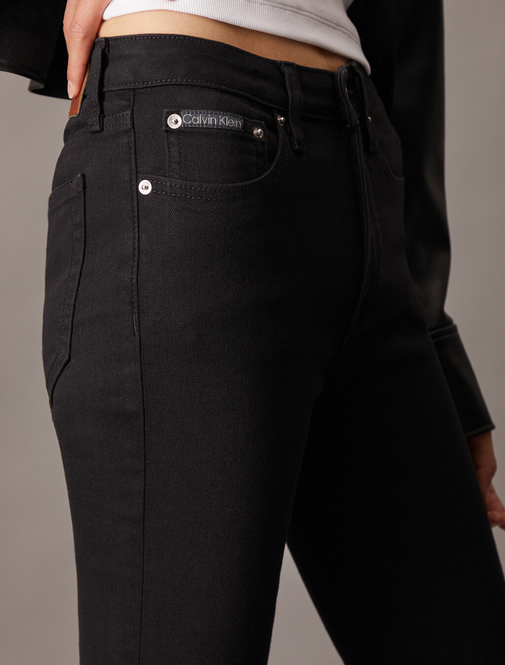 37.5 中腰緊身黑色牛仔褲, CK CLASSIC BLACK, hi-res