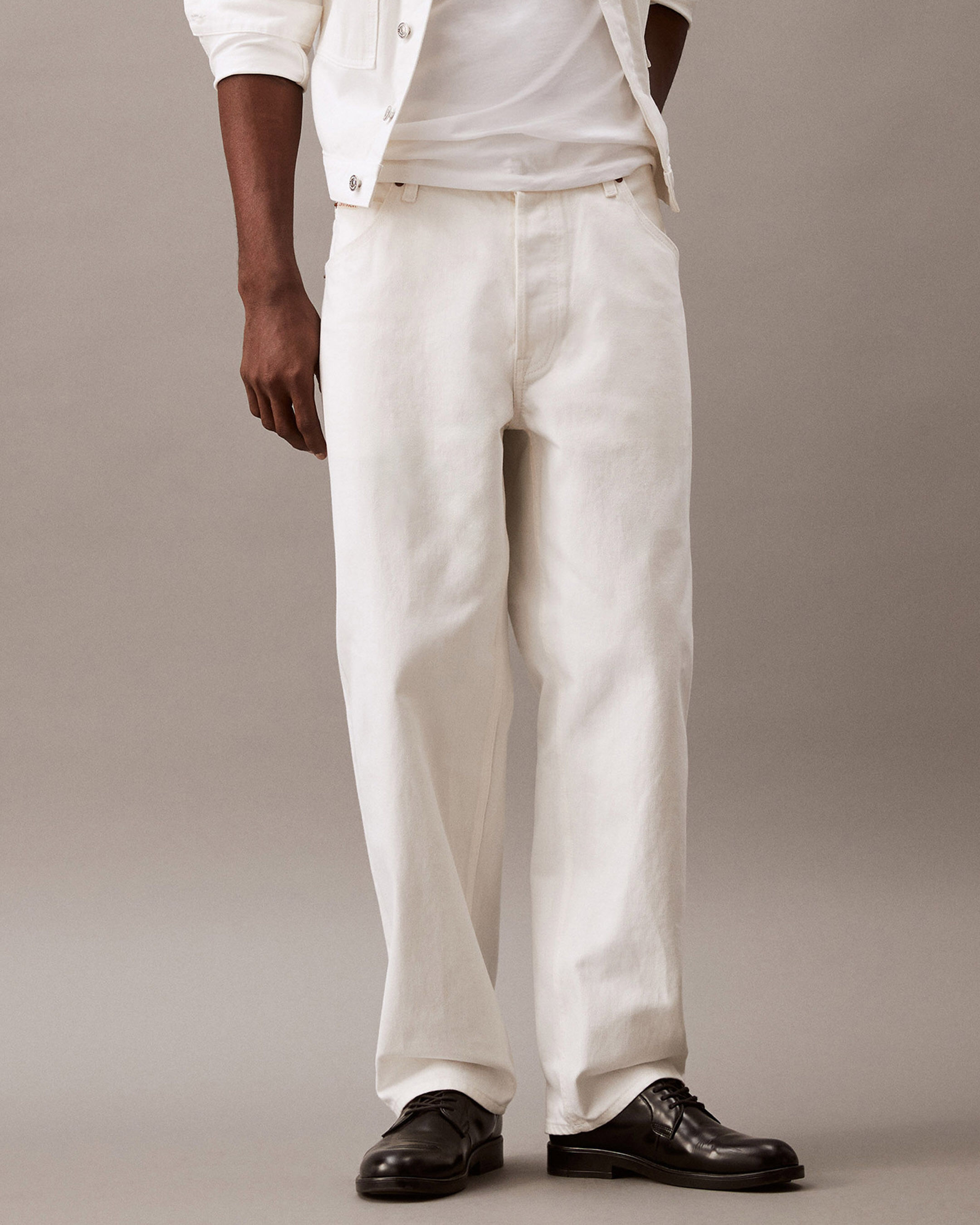 Calvin klein white jeans top
