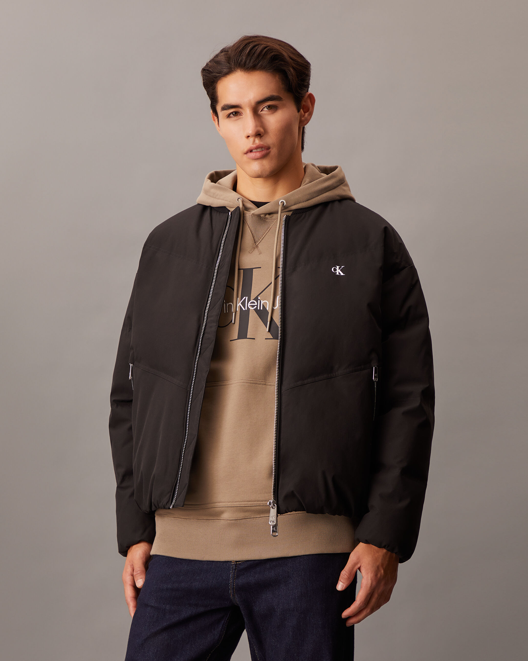 Ultra Lightweight Down Bomber Jacket | black | Calvin Klein Ultra Lightweight Down Bomber Jacket | black | Calvin Klein