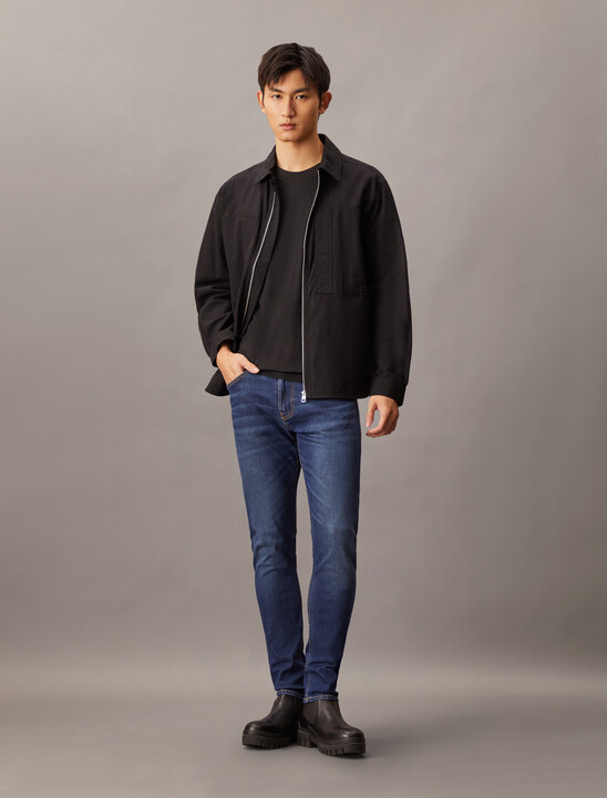 Silk Blend Modern Taper Jeans