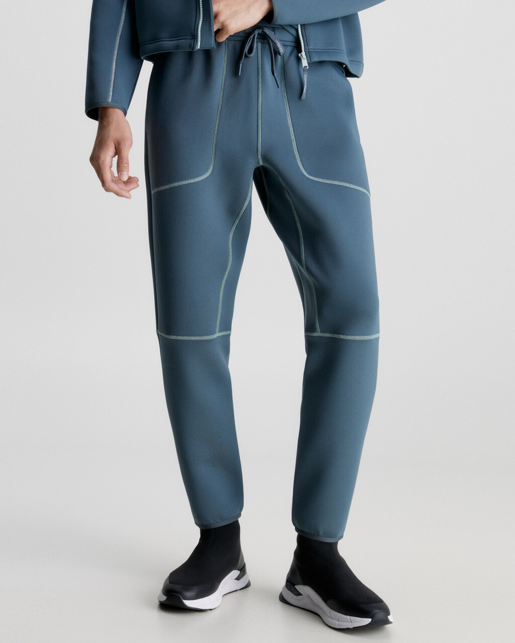 Topstitch Joggers, DARK SLATE, hi-res