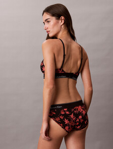 Icon Cotton Modal Bikini Panty, Momiji Small Black, hi-res