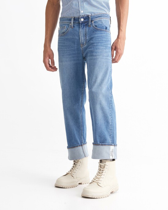 37.5 90S STRAIGHT CROPPED JEANS