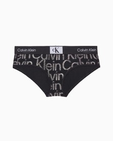Calvin Klein 1996 低腰內褲, HALFTONE GLITCH LOGO SMALL+BLACK, hi-res