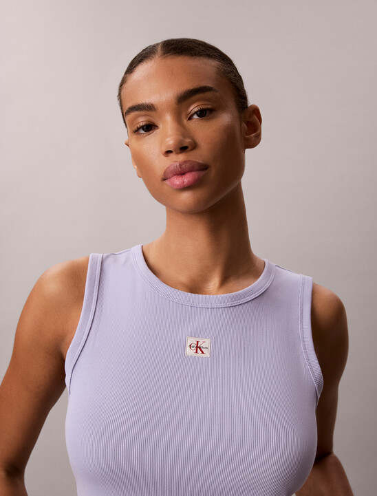 Cotton Stretch Rib Tank Top