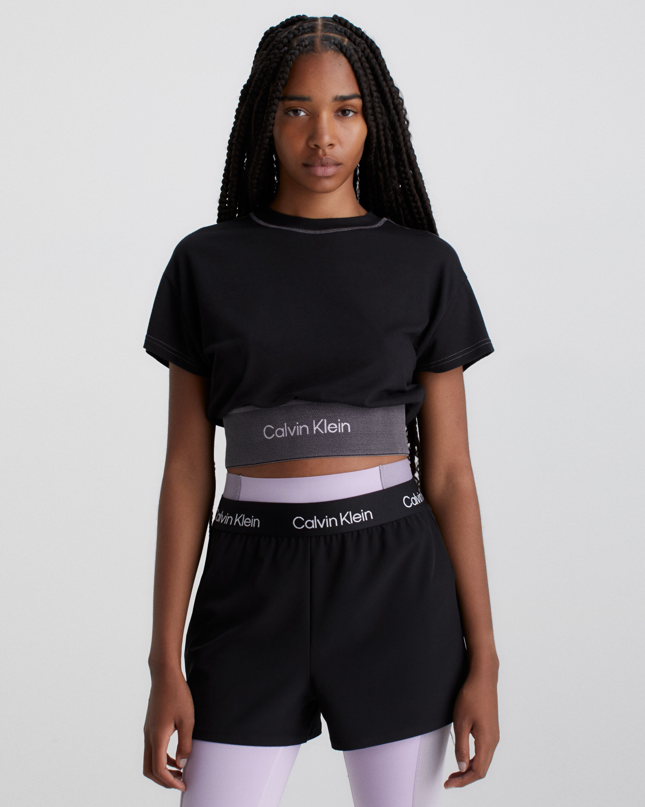 Cropped t outlet shirt calvin klein