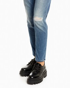 37.5 Body Ankle Jeans, Med Blue Dstr Back Embro Embro Hem, hi-res