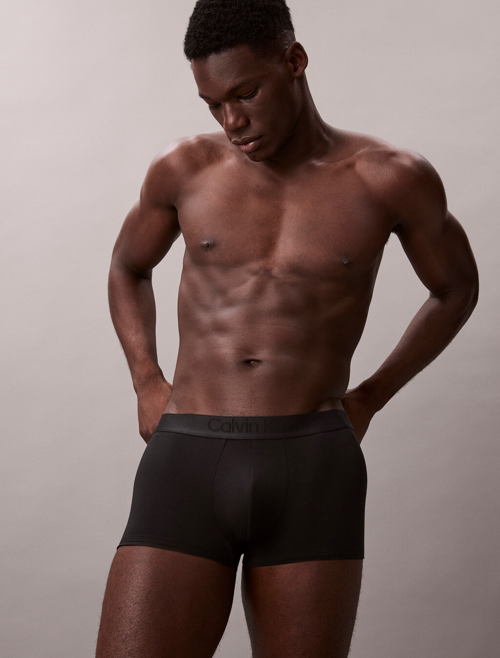 CK Black 低腰平口內褲 3 件組, Black/Turbulence/Casual Blue, hi-res