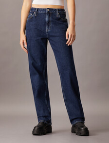 90 年代深色直筒牛仔褲, Denim Dark, hi-res