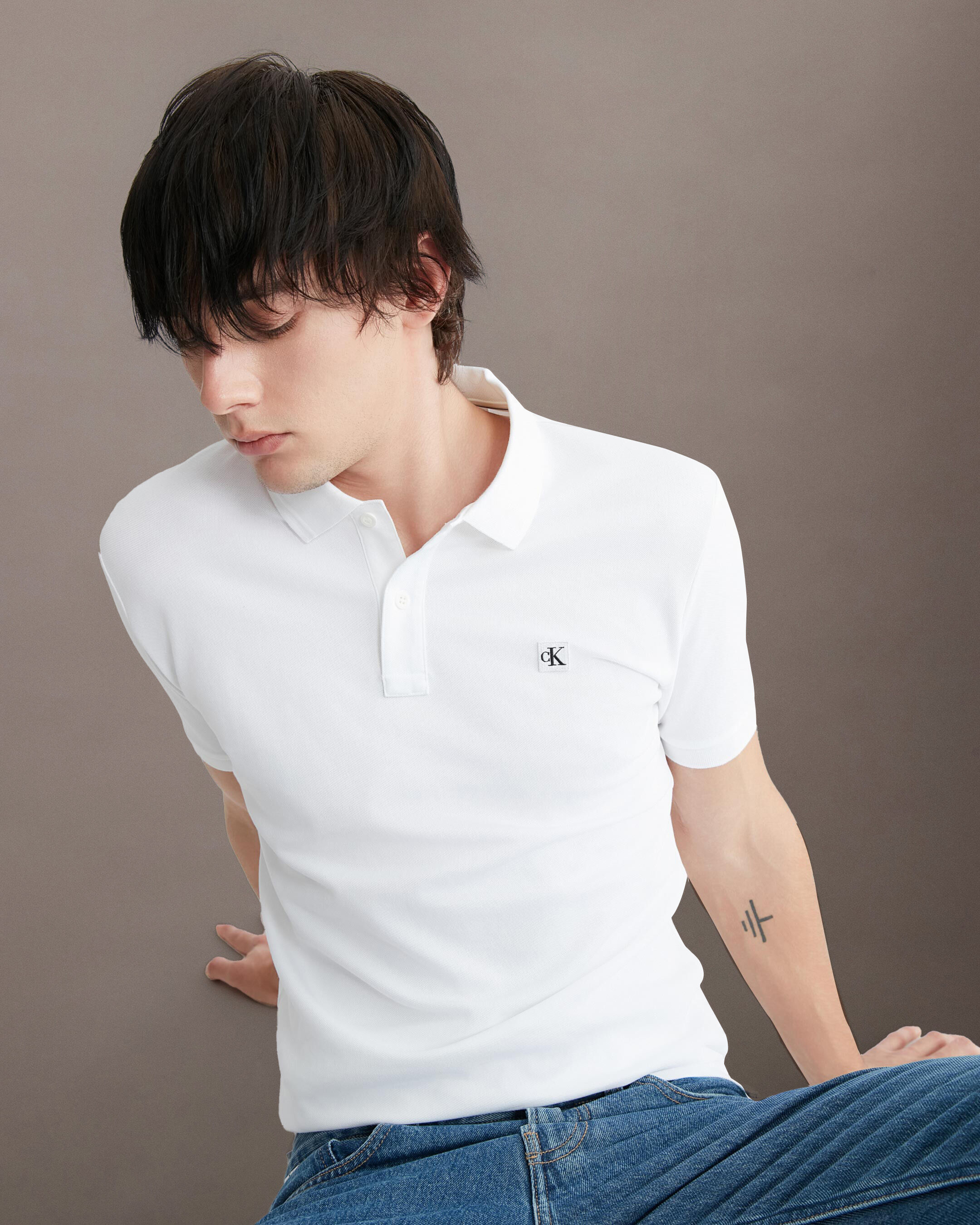 Calvin klein polo shirt sale hot sale