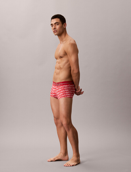 Icon 超細纖維彈性金屬感低腰平口內褲