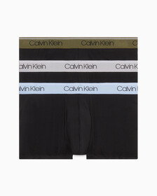 Micro Stretch Wicking 3 Pack Low Rise Trunks, BLACK W/ DARK OLIVE/DAPPLE GREY/BEL AIR, hi-res