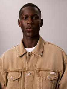 90s Denim Trucker Jacket, TIGERS EYE SMOKE, hi-res