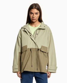 COLOR BLOCK UTILITY PARKA JACKET, Woodridge, hi-res