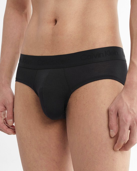 CK Black Ultra Soft Cashmere Hipster Briefs