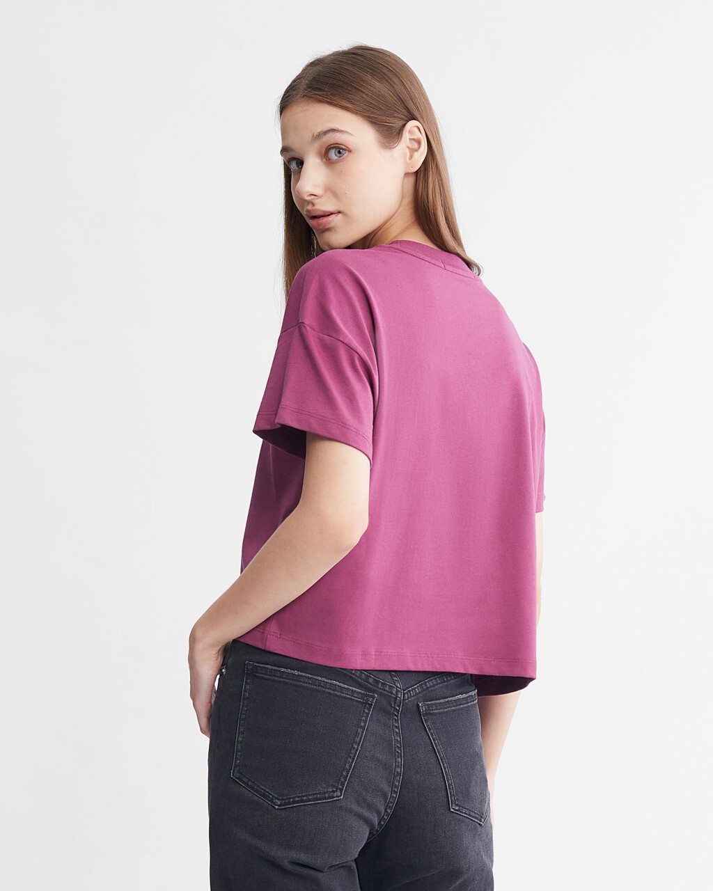 Modern Function Embossed Motion Logo Tee, Amaranth, hi-res