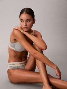Lift Demi Bra - Heritage Cotton, Grey Heather, hi-res