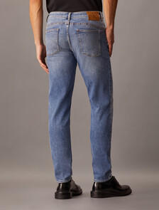 Luxe Lined Body 窄口牛仔褲, Denim Medium, hi-res