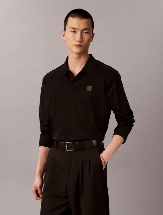 絲光雙面針織棉 Polo 衫